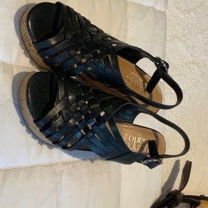 Franco Sarto wedge platform sandals.